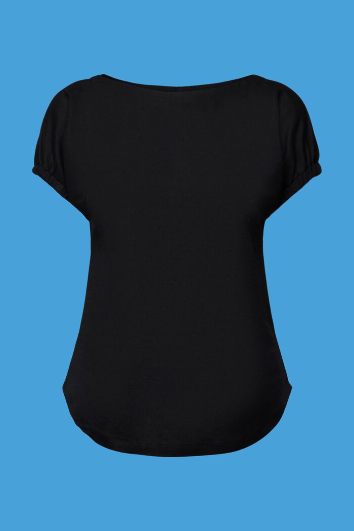 T-paita, jossa joustavat hihat, BLACK, detail image number 6