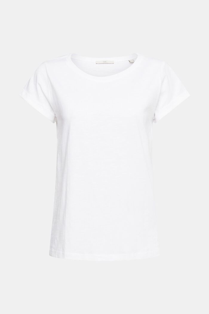 Yksivärinen T-paita, WHITE, overview