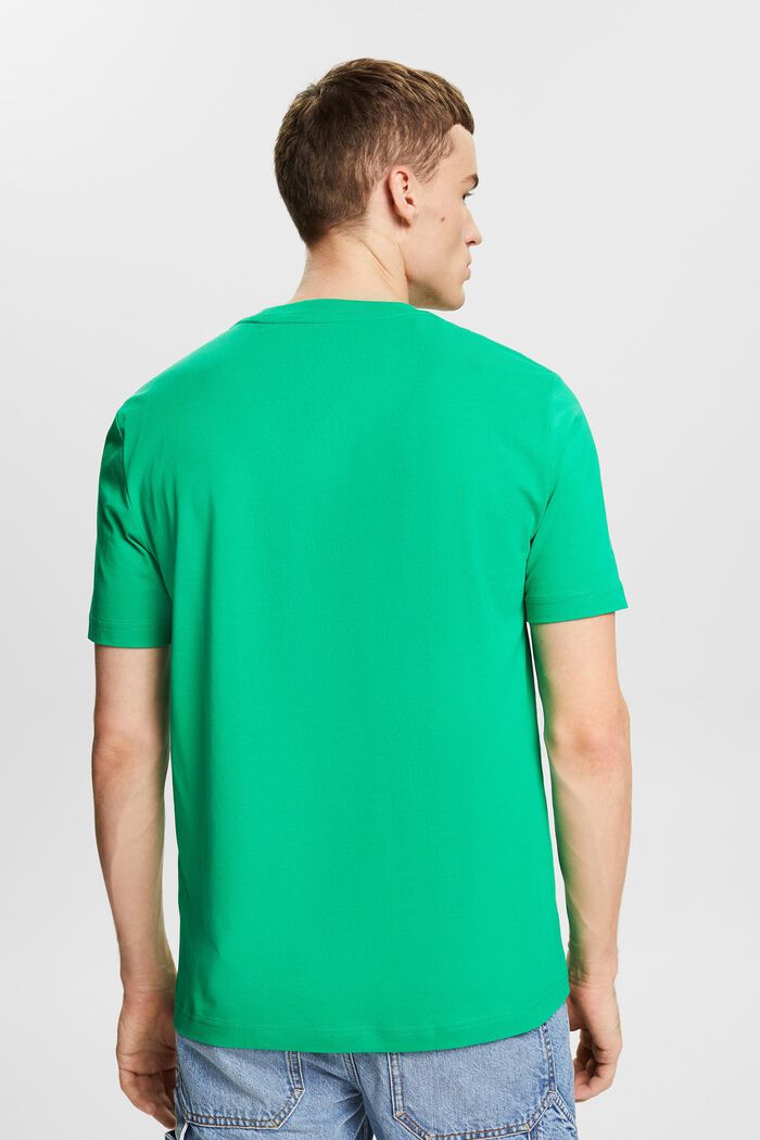 Jersey-t-paita luomupuuvillaa, GREEN, detail image number 2