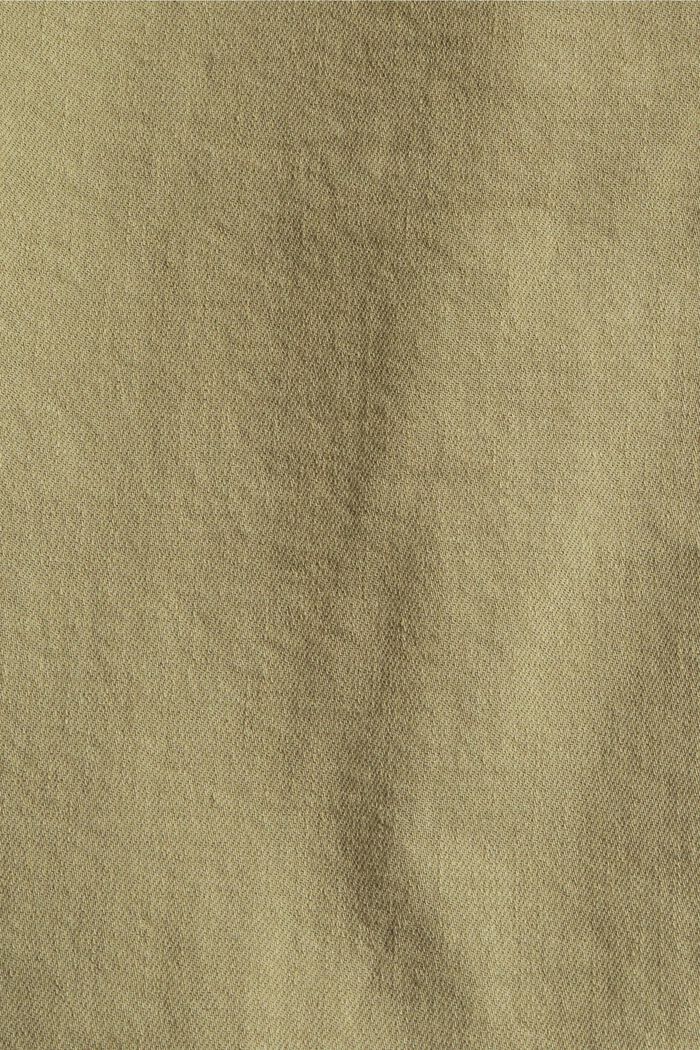 Sis. hamppua: housut, joissa solmittava vyö, LIGHT KHAKI, detail image number 4