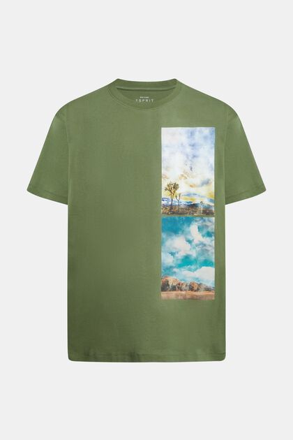 T-paita, jossa maisemaprintti