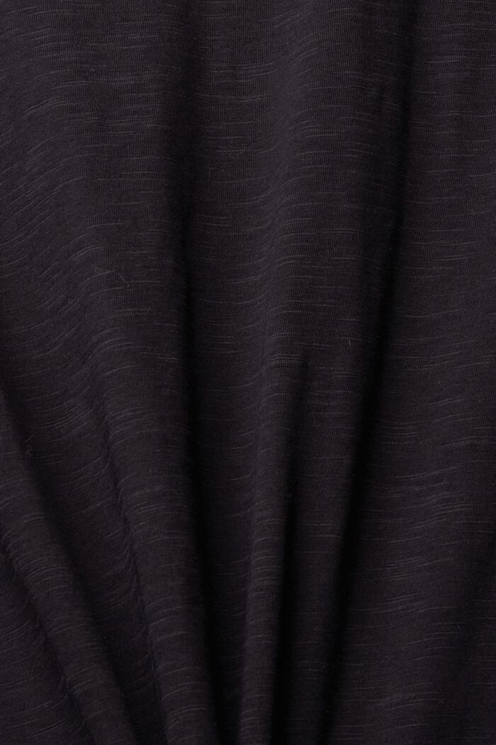 Jersey-T-paita, 100 % puuvillaa, BLACK, detail image number 1