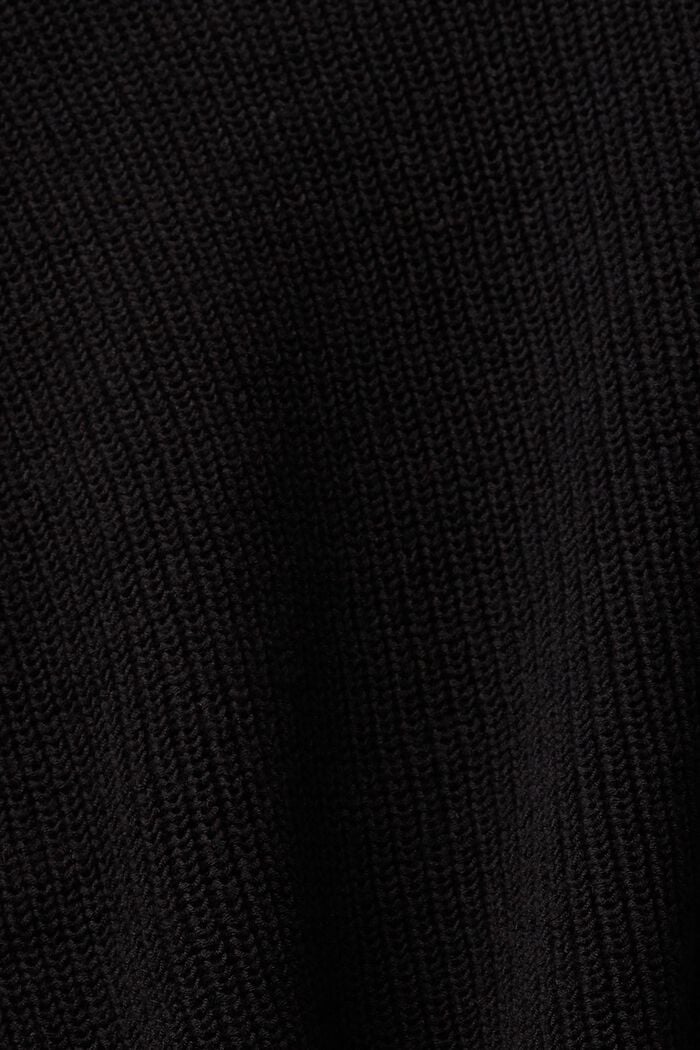 Korkeakauluksinen neulepusero, BLACK, detail image number 6