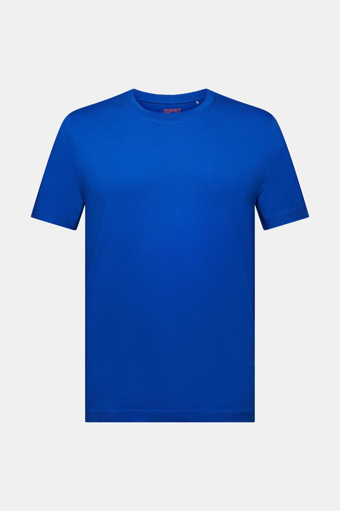 T-paita jerseytä, pyöreä pääntie, BRIGHT BLUE, detail image number 6