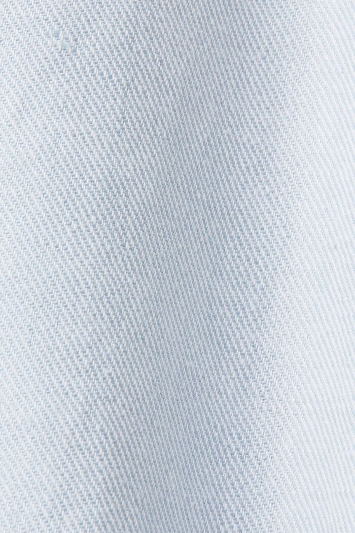 Kaksirivinen bleiseri pellavasekoitetta, LIGHT BLUE LAVENDER, detail image number 5