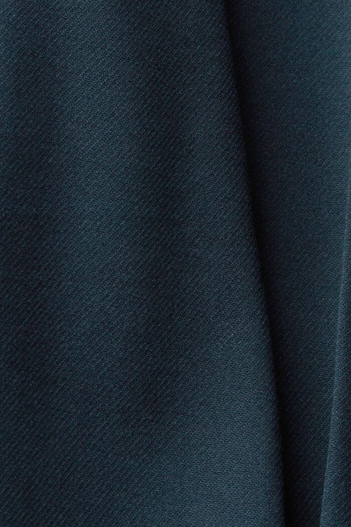 Leveälahkeiset housut, PETROL BLUE, detail image number 4