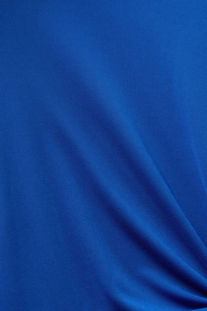Solmusomisteinen midimekko kreppiä, BRIGHT BLUE, detail image number 4