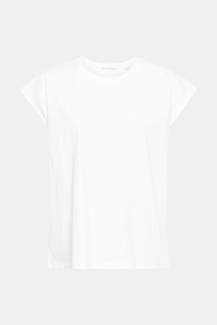 Yksivärinen T-paita, WHITE, detail image number 2