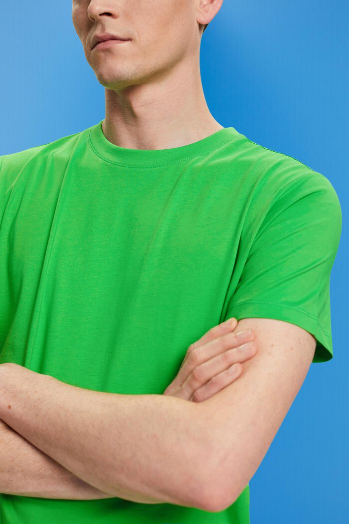 T-paita jerseytä, pyöreä pääntie, GREEN, detail image number 1