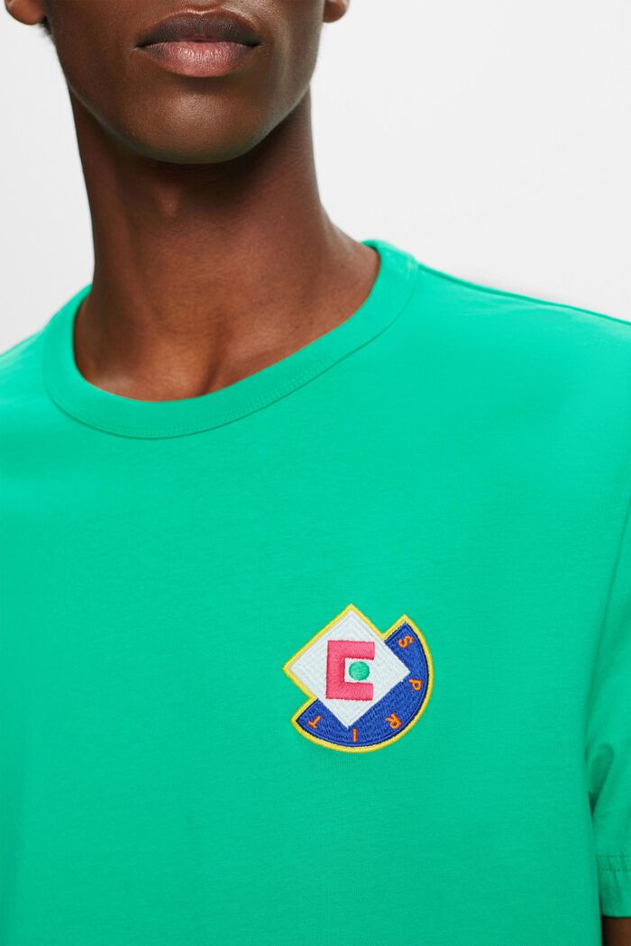 T-paita graafisella logolla, GREEN, detail image number 1