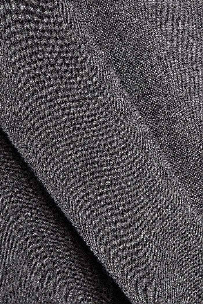 Responsible Wool: housut, joissa kuminauhavyötärö, DARK GREY, detail image number 5