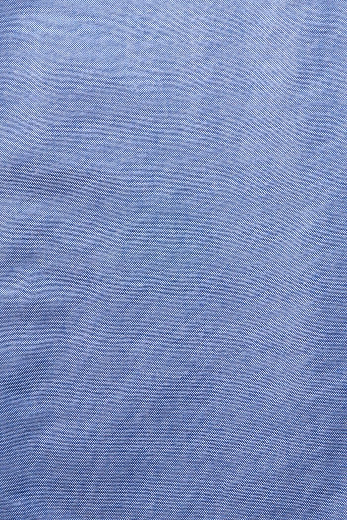 Nappikauluspaita puuvilla-popliinia, BRIGHT BLUE, detail image number 4