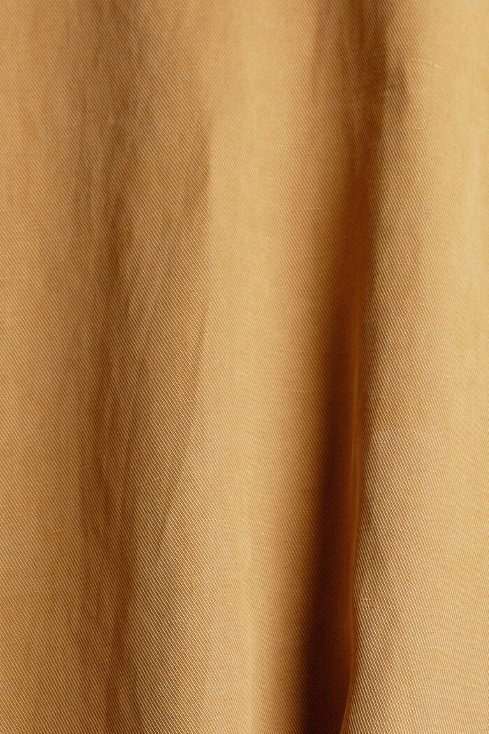 Sisältää pellavaa: rintataskullinen puseromekko, OLIVE, detail image number 2