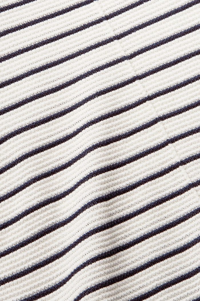 Kohopintainen neulepusero, jossa pyöreä pääntie, luomupuuvillaa, NEW OFF WHITE, detail image number 4