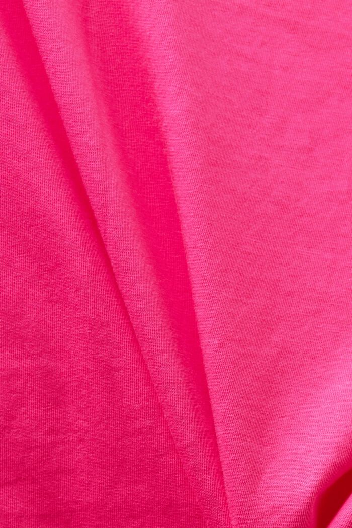 V-aukkoinen T-paita, PINK FUCHSIA, detail image number 4