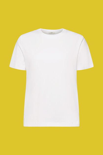 T-paita puuvillasekoitetta, WHITE, overview