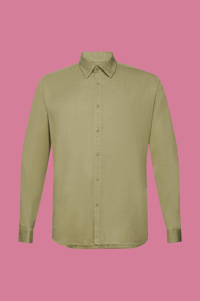 Slim fit -mallinen paita, LIGHT KHAKI, detail image number 5