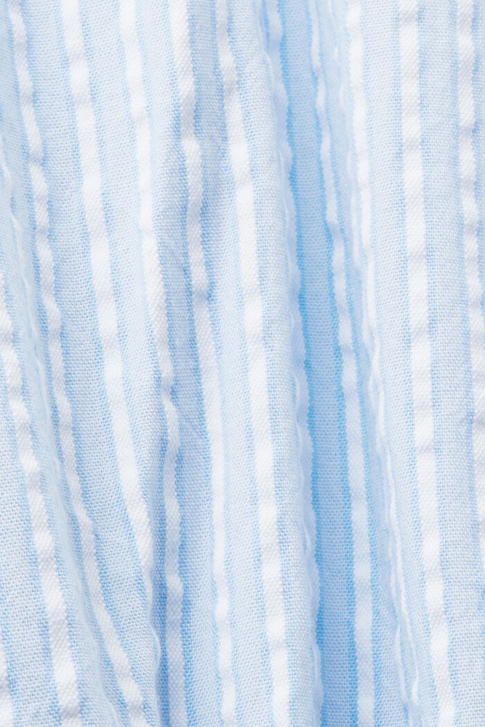 Midipaitamekko ja solmimisvyö puuvillasekoitetta, LIGHT BLUE, detail image number 5