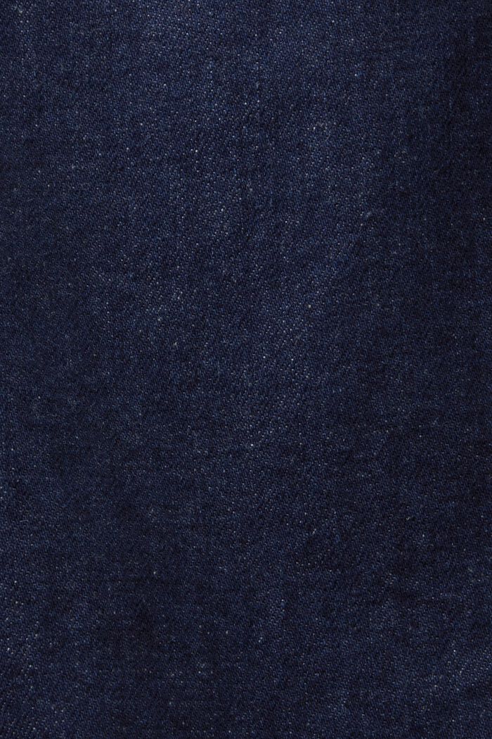 Leveälahkeiset retro-farkut korkealla vyötäröllä, BLUE RINSE, detail image number 6