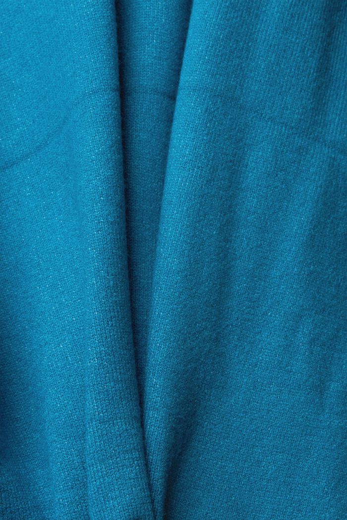 Hupullinen neulepusero, TEAL BLUE, detail image number 1
