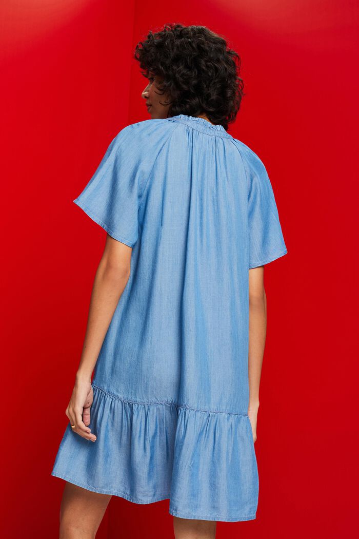 Farkkutyylinen mekko, TENCEL™, BLUE MEDIUM WASHED, detail image number 3