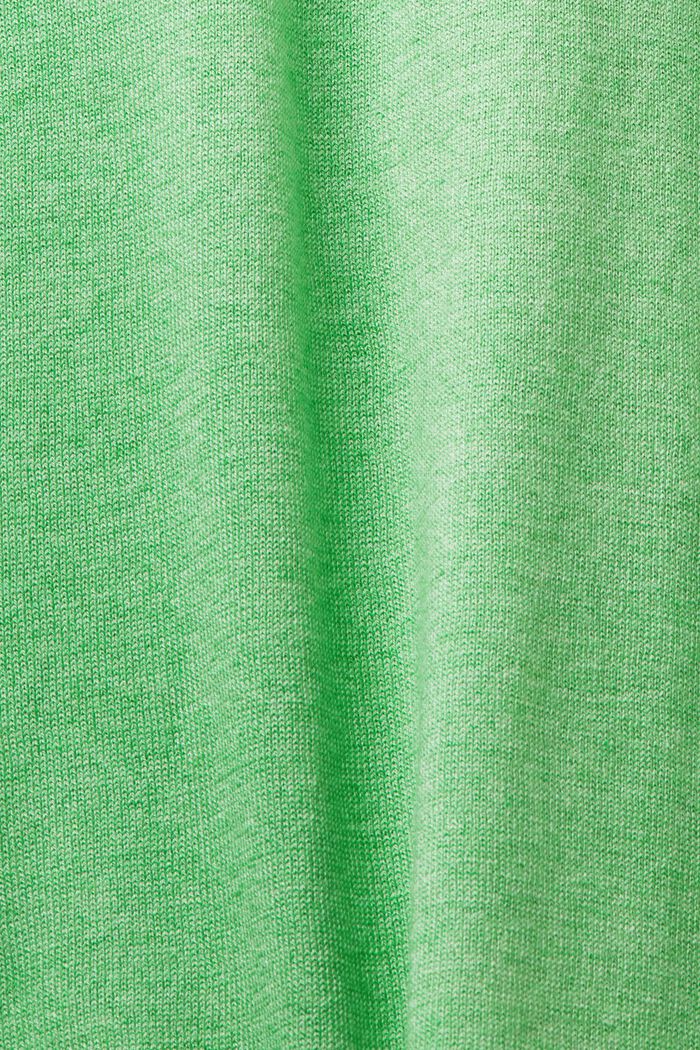 Lyhythihainen pikeepaita neulosta, CITRUS GREEN, detail image number 4