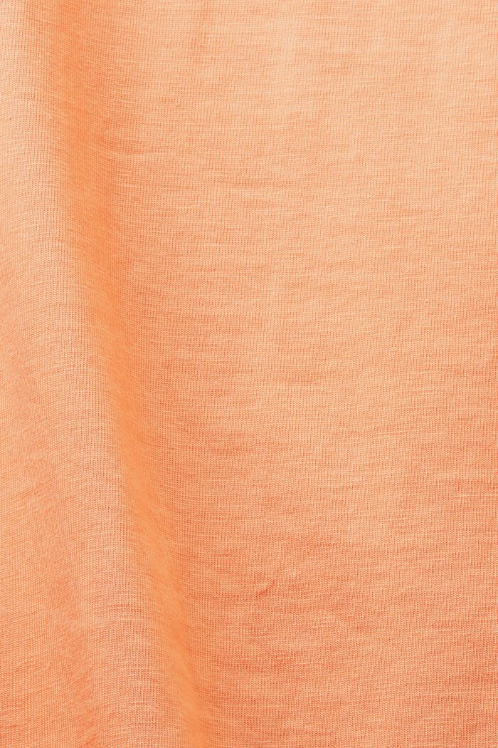 Vaarinpaitamallinen t-paita jerseytä, PASTEL ORANGE, detail image number 4