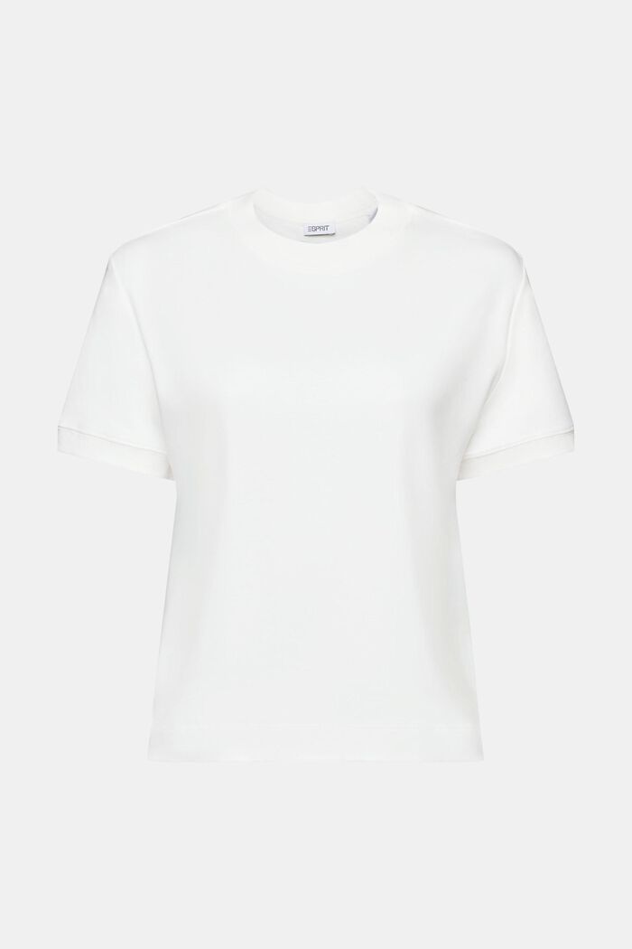 Lyhythihainen t-paita pyöreällä pääntiellä, OFF WHITE, detail image number 6