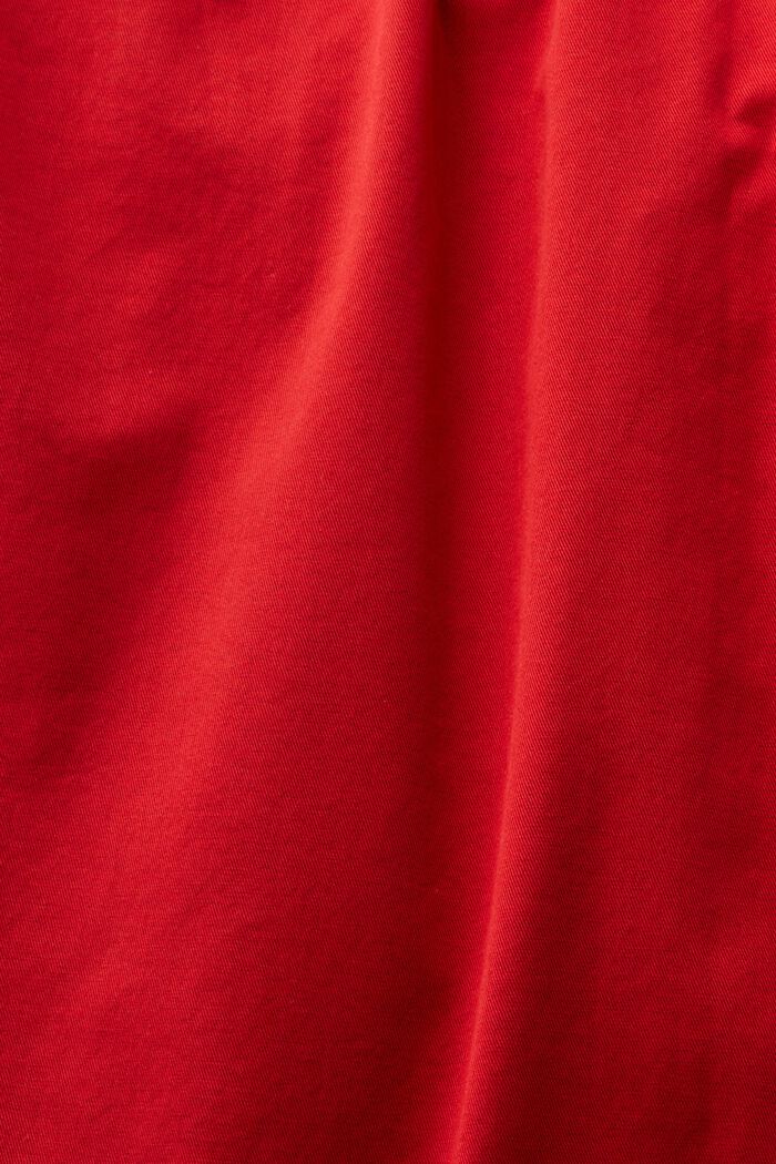 Leveälahkeiset chinohousut, DARK RED, detail image number 5