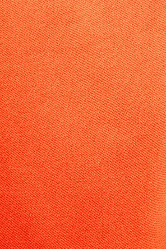 Korkeavyötäröiset suoralahkeiset housut, ORANGE RED, detail image number 7