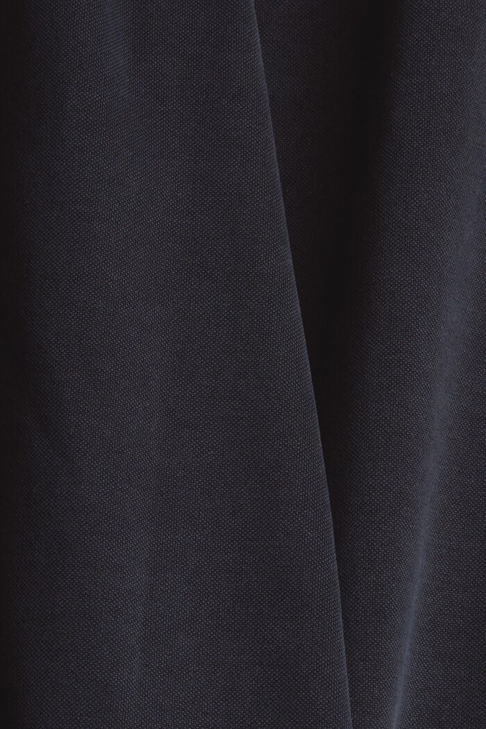 Culotte-housut pehmeää collegekangasta, BLACK, detail image number 4