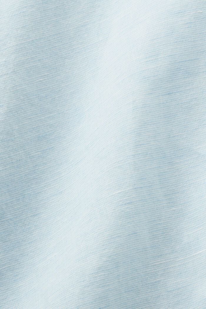 Paitapusero puuvilla-pellavasekoitetta, LIGHT TURQUOISE, detail image number 5