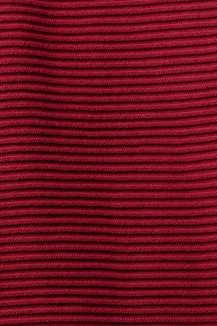 Pintakuvioitu nyörikujallinen poolopusero, CHERRY RED, detail image number 5