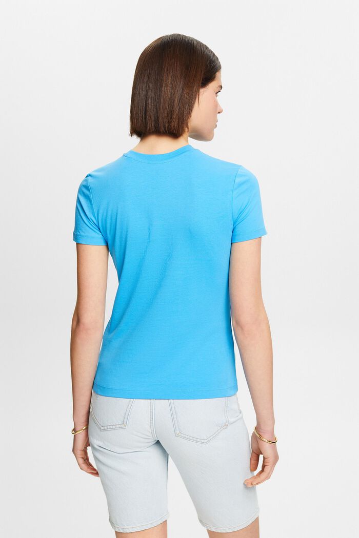 T-paita, jossa pyöreä pääntie, BLUE, detail image number 2