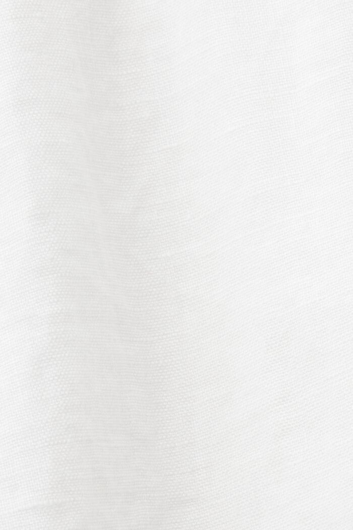 Kietaisumekko, 100 % pellavaa, WHITE, detail image number 5