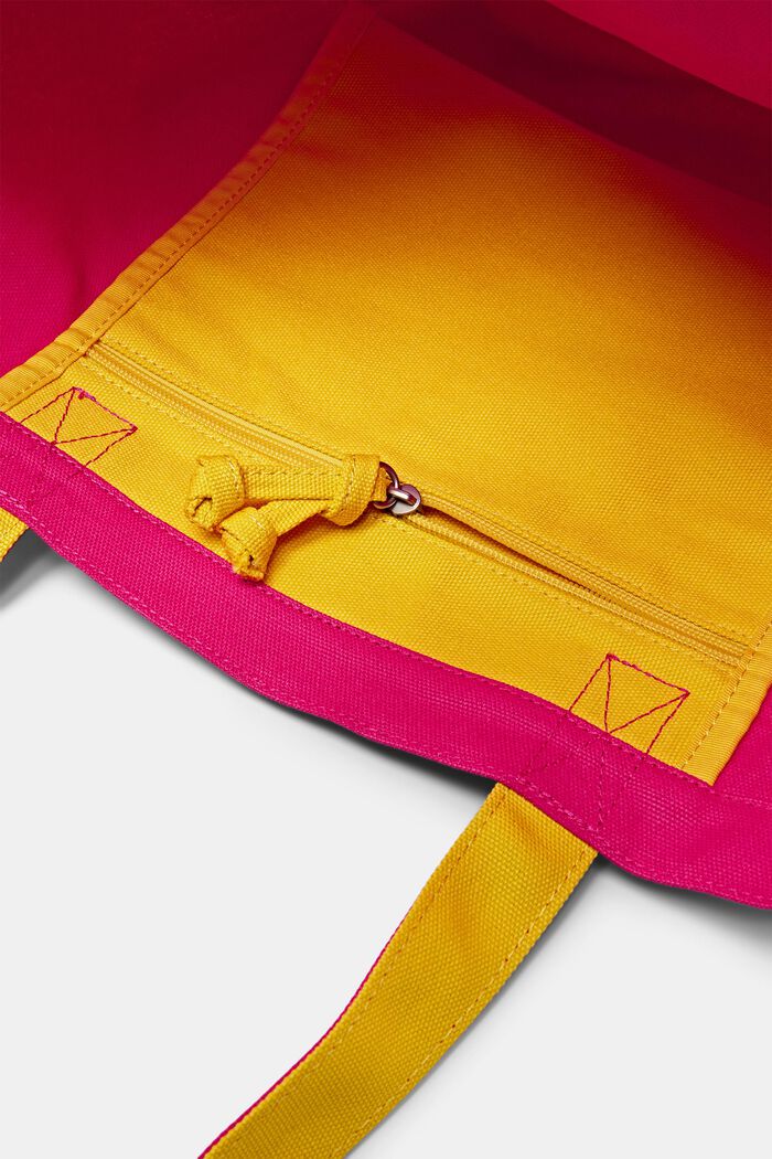 Logollinen tote bag kanvasia, PINK FUCHSIA, detail image number 3