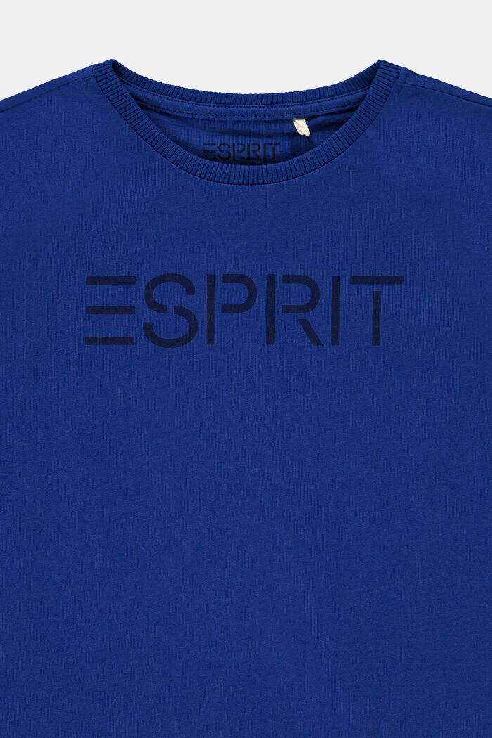 Logollinen T-paita 100 % puuvillaa, BRIGHT BLUE, detail image number 2