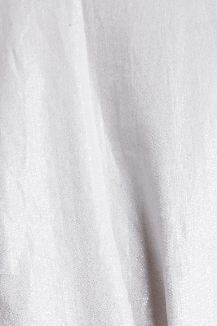 T-paita 100 % pellavaa, WHITE, detail image number 4