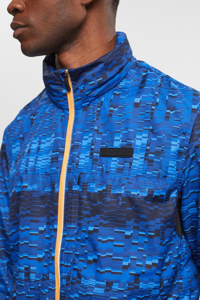 Vedenkestävä hupullinen takki, BRIGHT BLUE, detail image number 2
