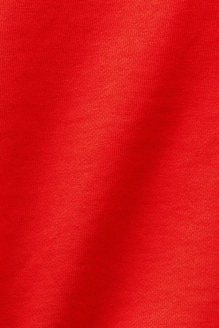 Vajaapituinen, logollinen collegepaita, RED, detail image number 5