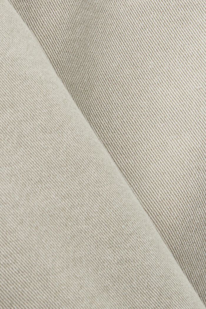 Korkeavyötäröiset leveälahkeiset culottehousut, DUSTY GREEN, detail image number 5