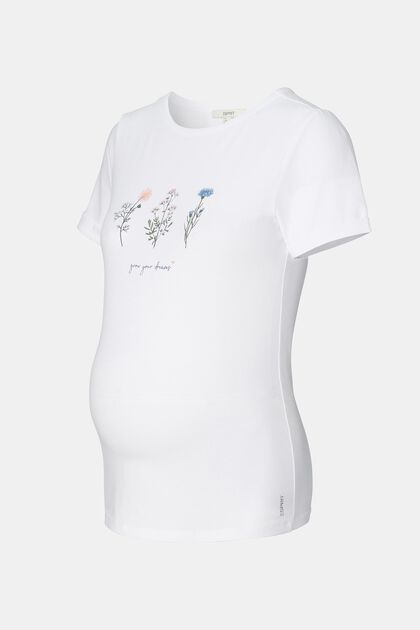 Printti-t-paita, luomupuuvillaa, BRIGHT WHITE, overview