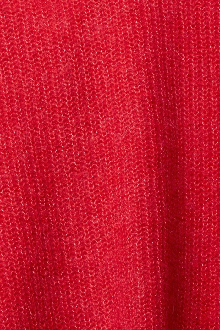 Sisältää alpakanvillaa: neuletakki, RED, detail image number 6