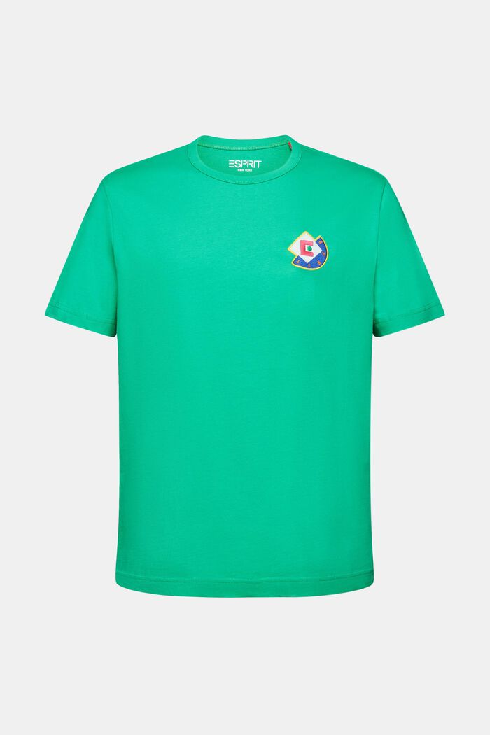 T-paita graafisella logolla, GREEN, detail image number 5