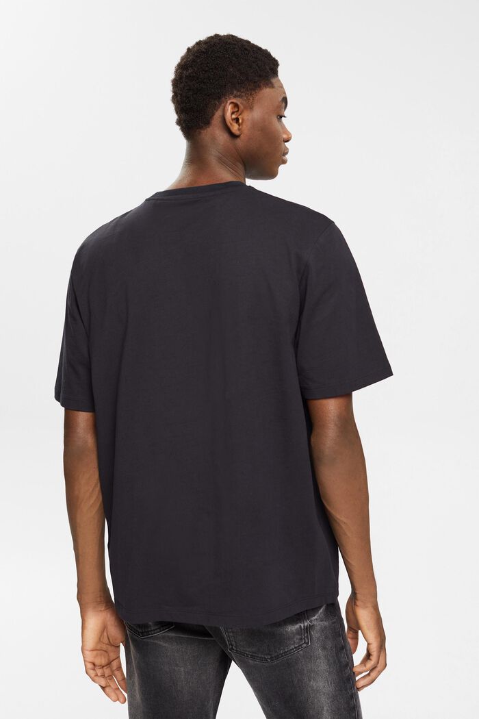 Jersey-T-paita, 100 % puuvillaa, BLACK, detail image number 4