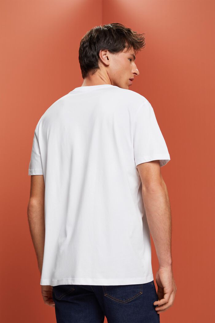 Logollinen T-paita 100 % puuvillaa, WHITE, detail image number 3