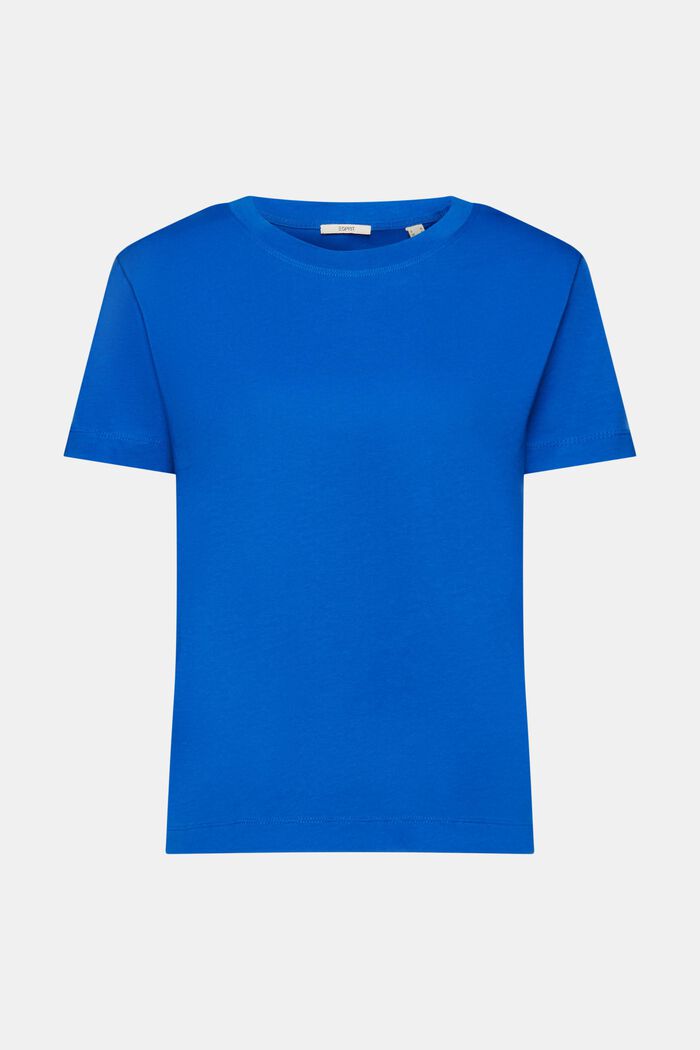 T-paita puuvillaa, pyöreä pääntie, BLUE, detail image number 6