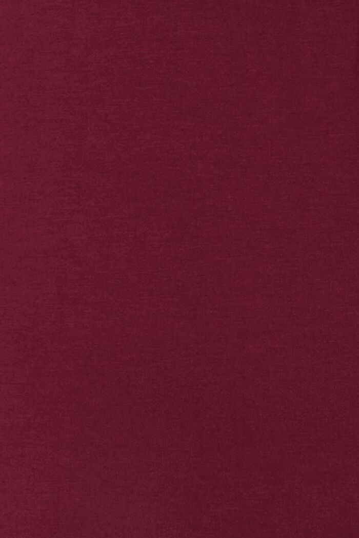 Pitkähihainen paita, jossa on V-pääntie, PLUM RED, detail image number 3