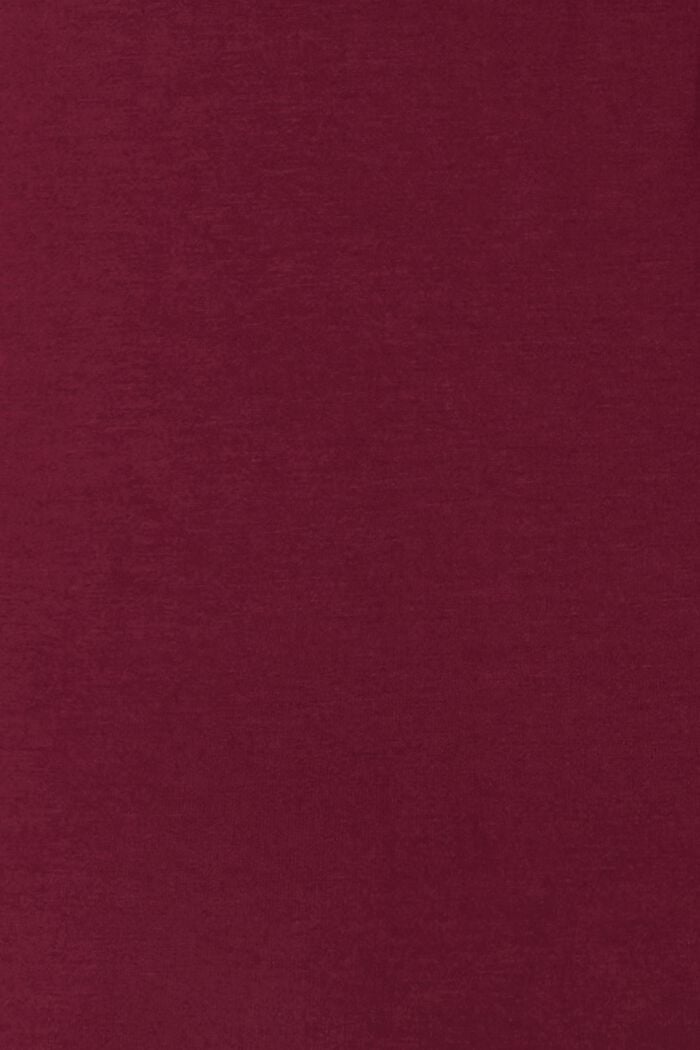 Pitkähihainen paita, jossa on V-pääntie, PLUM RED, detail image number 3