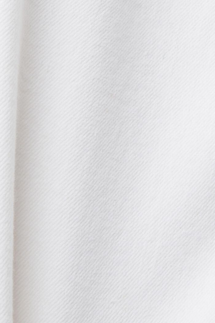 Korkeavyötäröiset leveälahkeiset culottehousut, WHITE, detail image number 6